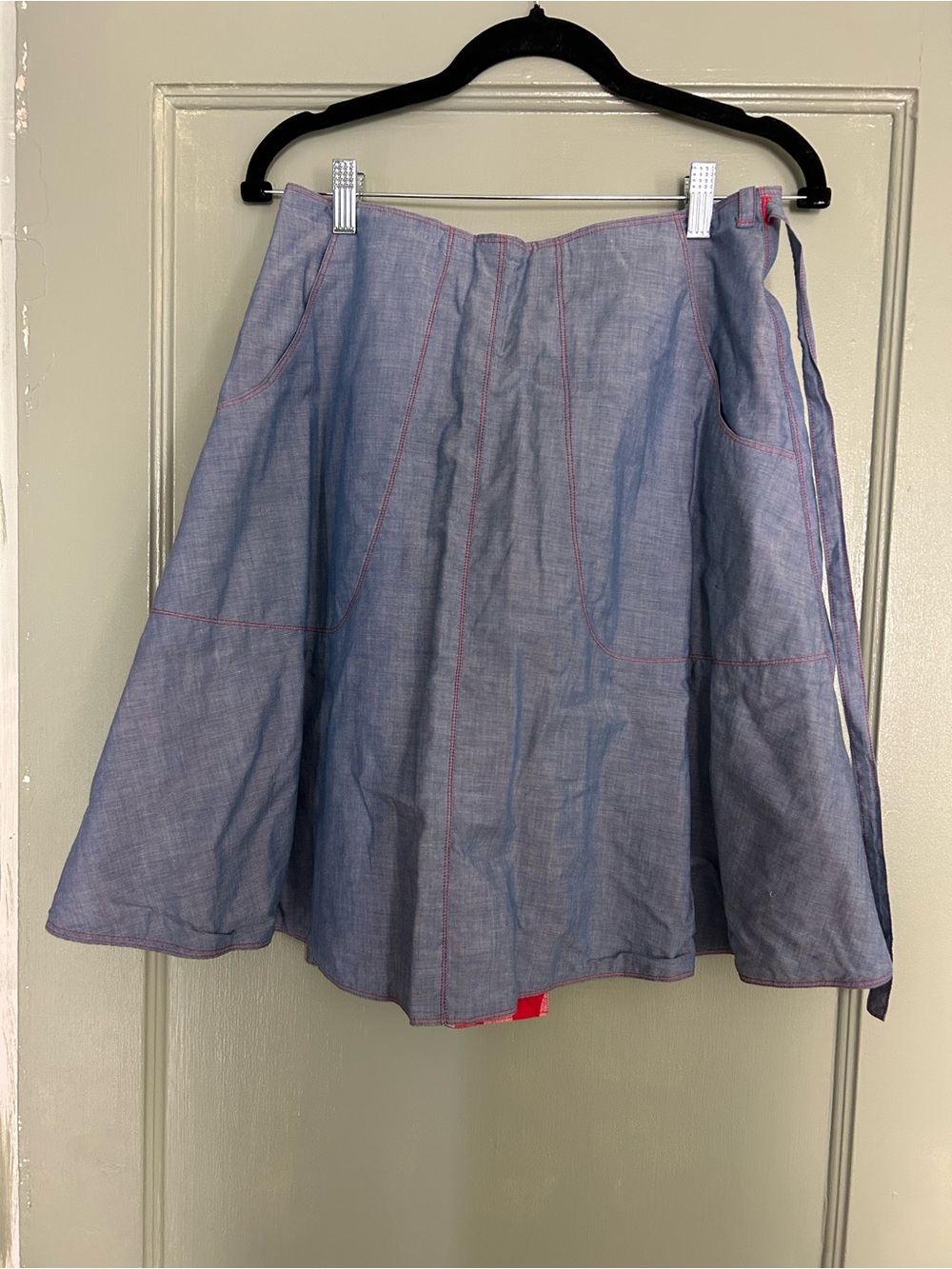 Incredible fully reversible vintage 70s wrap skirt